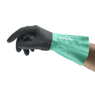 Gloves, Gray, Left And Right Hand, Nitrile