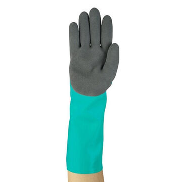 Gloves, Nitrile Palm, Green, Left And Right Hand
