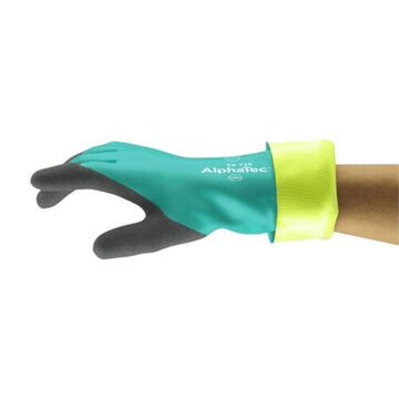 Gloves, Nitrile Palm, Green, Left And Right Hand