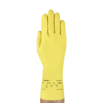 Gloves Medium-duty, Natural Rubber Latex Palm, Yellow