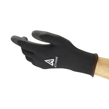 Medium-duty Gloves, Pvc Palm, Black, Left And Right Hand