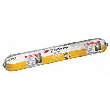 Sealant Fire Barrier, 20 Oz, Sausage, Yellow, Paste, Mild