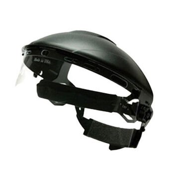 Face Shield, Clear Visor, Polyethylene Visor, 15 in ht Visor, 8 in wd Visor