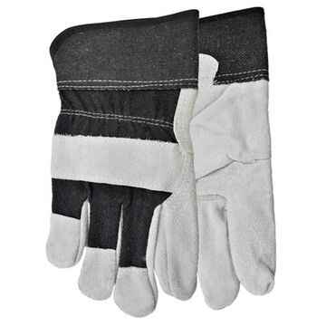 Gloves, Universal, Cowhide Leather Palm, Cowhide Back Hand