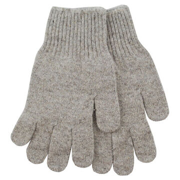 Gants, taille unique, paume en mélange laine/nylon, gris, 70 % laine, 30 % nylon