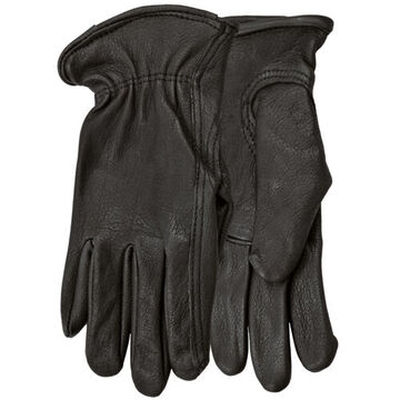 Range Rider Gloves, Small, Black, Deerskin Leather