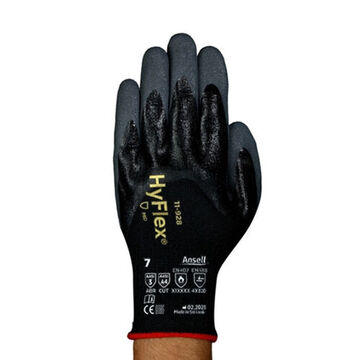 Double Dipped, Ergonomic, Medium-duty Gloves, Nitrile Palm, Gray, Left And Right Hand