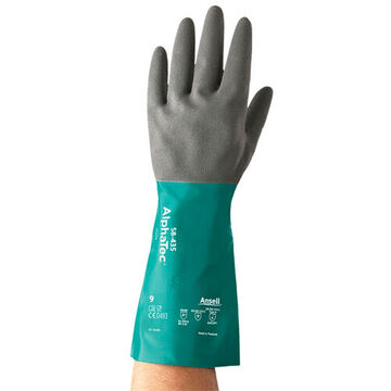 Gloves, Gray, Left And Right Hand, Nitrile