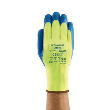 Medium-Duty Gloves, No. 11/2X-Large, Natural Rubber Latex Palm, High Visibility Yellow
