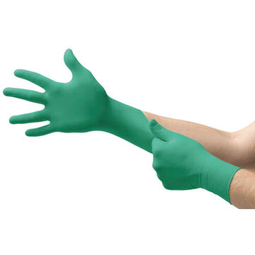 Gloves, Green, Nitrile