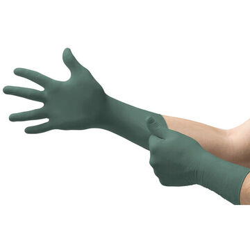 Extra Durability Gloves, Green, Nitrile