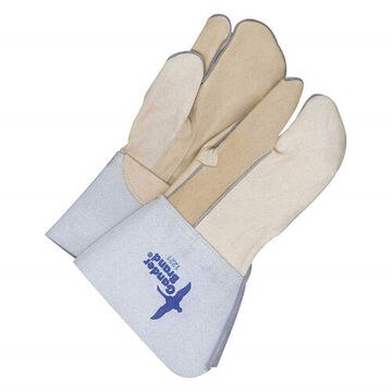 Gloves, Grain Cowhide Palm, Tan, Grain Cowhide Leather
