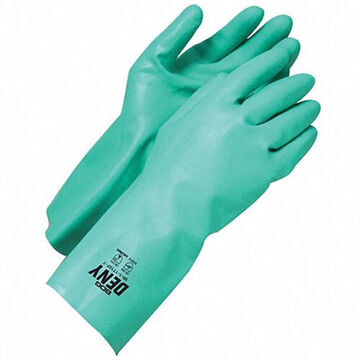 Gloves, X-Large, Nitrile Palm, Green, Left and Right Hand, Rubber
