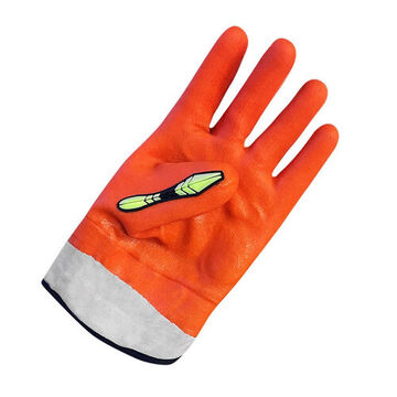 Gloves, Foam Padded Palm, Orange, Left And Right Hand, Kevlar