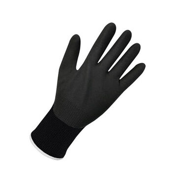 Gloves, Foam Nbr Palm, Black, Spandex/nylon