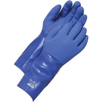 Gloves, Triple Dipped Pvc Shell Palm, Blue, Triple Dipped Pvc Shell