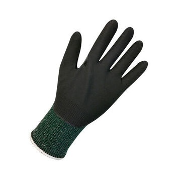 Gloves, Embossed Palm, Black, Left And Right Hand, Rubber