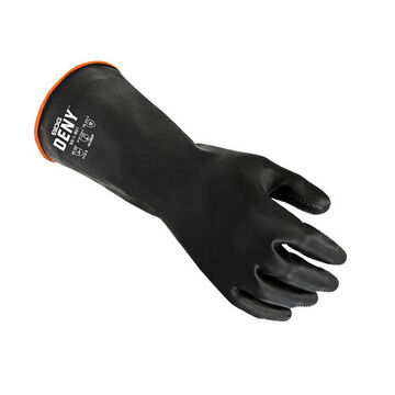 Gloves, Embossed Palm, Black, Left And Right Hand, Rubber