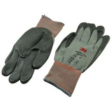 Gloves, Medium, Nitrile Palm, Gray, Nylon