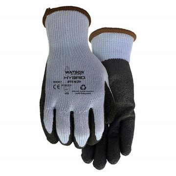 Full Finger Gloves, Blue/black, Left And Right Hand, Natural Rubber Latex