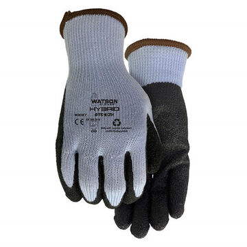 Gants complets, bleu/noir, main gauche et droite, latex de caoutchouc naturel