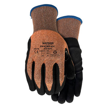 Gants Stealth Phoenix, paume en nitrile, orange/noir, main gauche et main droite, HPPE