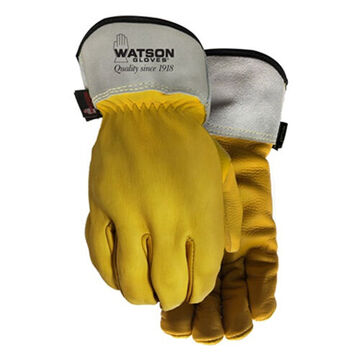 Storm Gloves, Yellow, Left And Right Hand, Cowhide Leather