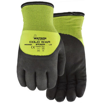 Gloves Cold War, Yellow/black, Nitrile