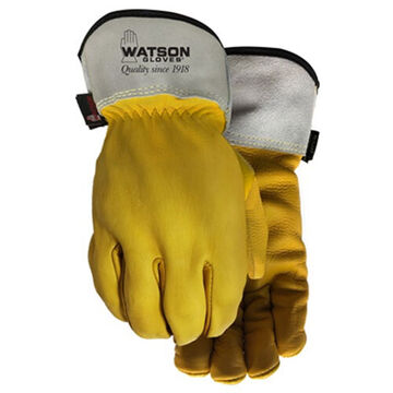 Ice Storm Gloves, Small, Yellow, Cowhide Leather