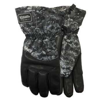 Gloves Insulated, Goatskin Leather Palm, Black, Leather