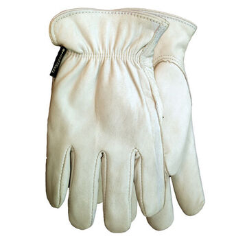 Scape Goat Gloves, Goatskin Leather Palm, White, Goatskin Leather
