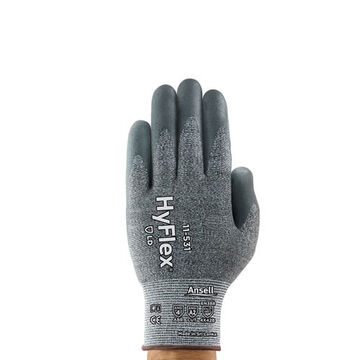 Gants industriels pour travaux légers, paume en mousse de nitrile, anthracite, gaucher et droitier