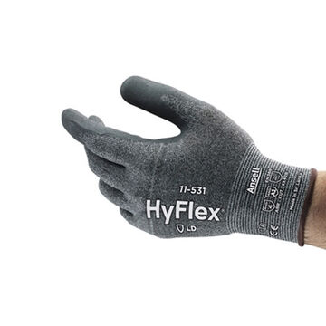 Gloves Light-duty Industrial, Foam Nitrile Palm, Anthracite, Left And Right Hand