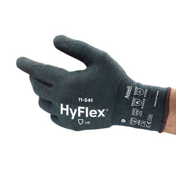 Light-duty Industrial Gloves, Foam Nitrile Palm, Gray