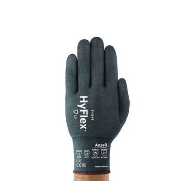 Light-duty Industrial Gloves, Foam Nitrile Palm, Gray