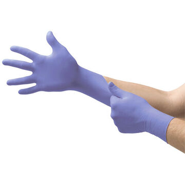 Gants d'examen médical, bleu, nitrile