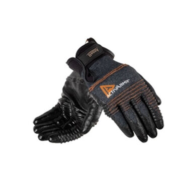 Medium-duty Industrial Gloves, Foam Nitrile Palm, Gray