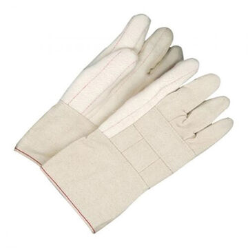 Hot Mill Gloves, One Fit, White, Double Layer Cotton