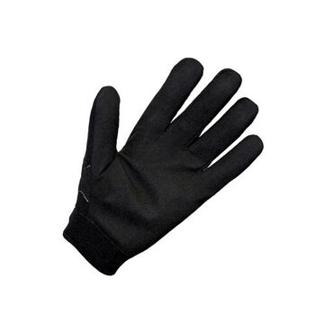 Gants de mécanicien conducteur, 2X-Large, paume en cuir synthétique, noir, main gauche et droite, dos en Spandex