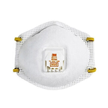 Respirator Particulate, Standard, N95, 95% Efficiency, Fully Adjustable Braided Comfort Strap