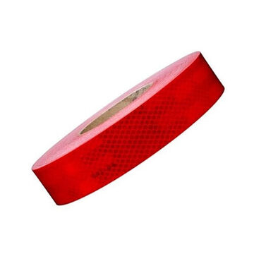 Conspicuity Reflective Marking Tape, 50 yd lg, 2 in wd, 0.014 to 0.018 in Thk, Red