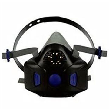 Respirator Reusable Half Facepiece, Medium, Dark Gray