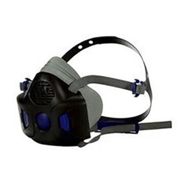 Respirator Reusable Half Facepiece, Medium, Dark Gray