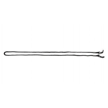 Cordon à lunettes avec boucle de lanière, polyester, noir