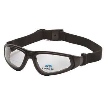 Eyewear Safety Reader, 1.5 Magnification, 136.5 Mm Wd, 163 Mm Lg, 2.3 Mm Thk, H2x Anti-fog, Clear, Foam Lined Frame