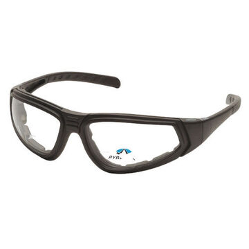 Adjustable Reader Eyewear, 2.5 Magnification, 136.5 mm wd, 163 mm lg, 2.3 mm thk, Anti-Fog/Anti-Scratch/Anti-Reflective, Clear, OTG Frame