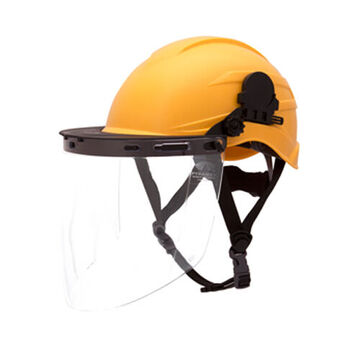 Cap Style Adapter Headgear, 2.1-2.9 mm Thk, Nylon Frame, ABS Adapter, Black