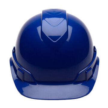 Cap Style Hard Hat, 6-1/2 to 8 in Hat, Dark Blue, ABS, Ratchet 4-Point Suspension, Class C, E, G