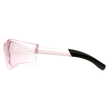 Safety Glasses Dark Tinted, 128 Mm Wd, 144 Mm Lg, 2.3 Mm Thk, Medium, Anti-scratch, Pink, Frameless, Pink