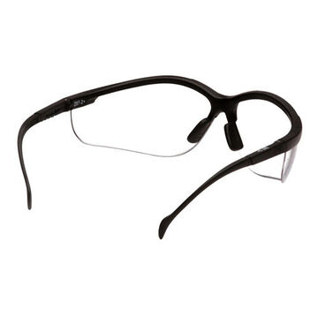 Safety Reader Eyewear, 3.0 Magnification, 142 mm wd, 150 to 163 mm lg, 2.2 mm thk, Anti-Scratch, Clear, Half Frame